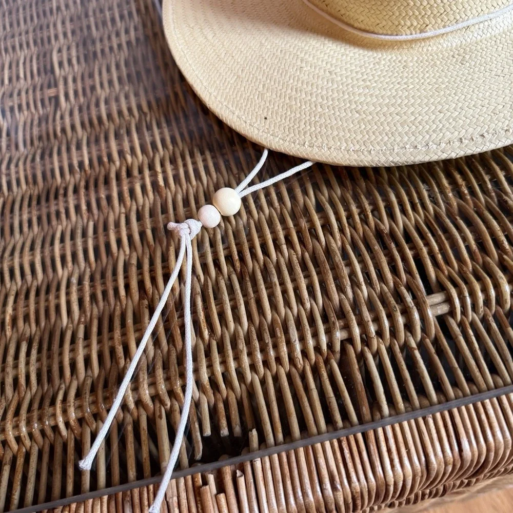 LACK OF COLOR: BAJA SUNLIGHT HAT – HANDWOVEN WESTERN FEDORA PAPER STRAW Size Med